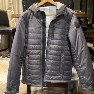 Men Jacket  Insulated Hooded  Size:M